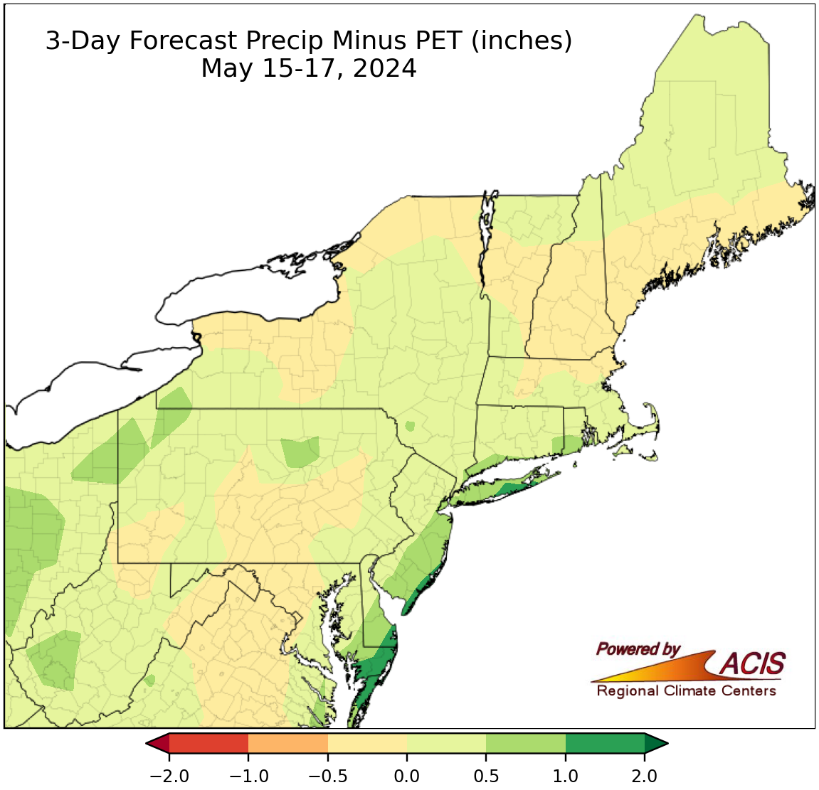 moisture deficit forecast