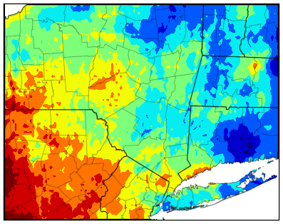 Western NY gdd difference map