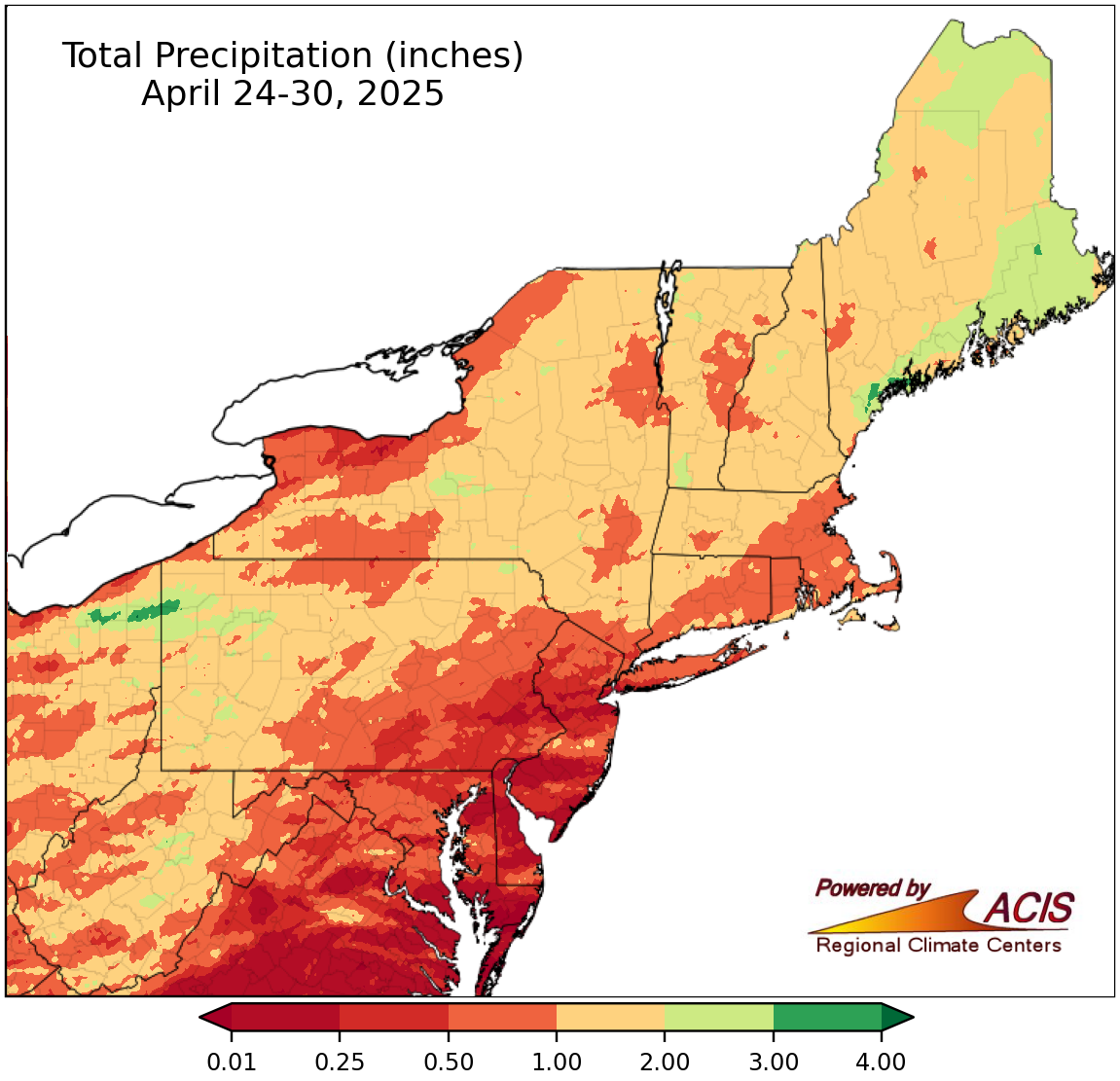 precipitaiton map