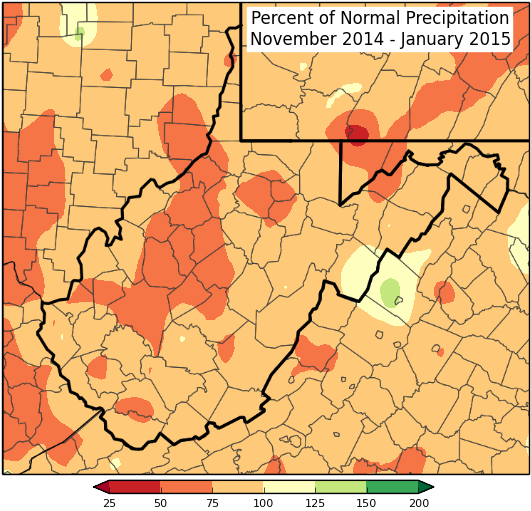 Last Three Months Percent of Normal Last Three Months Percent of Normal