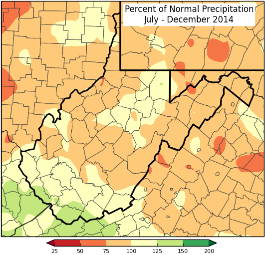 Last Six Months Percent of Normal Last Six Months Percent of Normal