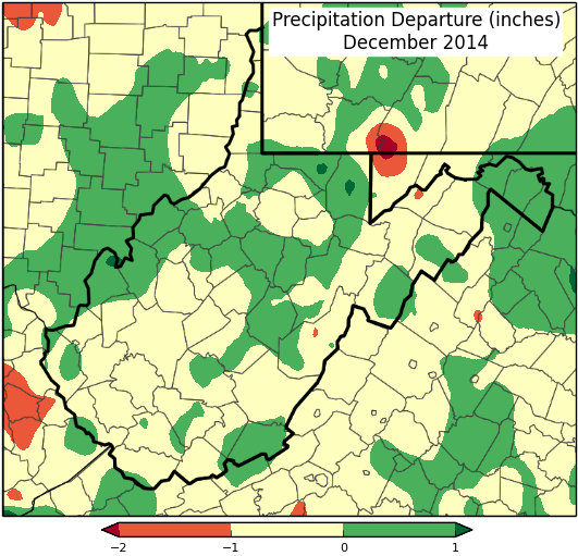 Monthly Precipitation Departure Monthly Precipitation Total