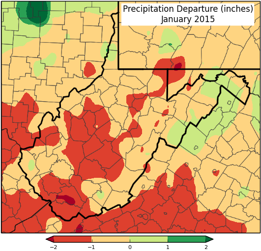 Monthly Precipitation Departure Monthly Precipitation Total