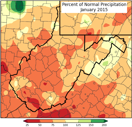 Monthly Percent of Normal Monthly Percent of Normal