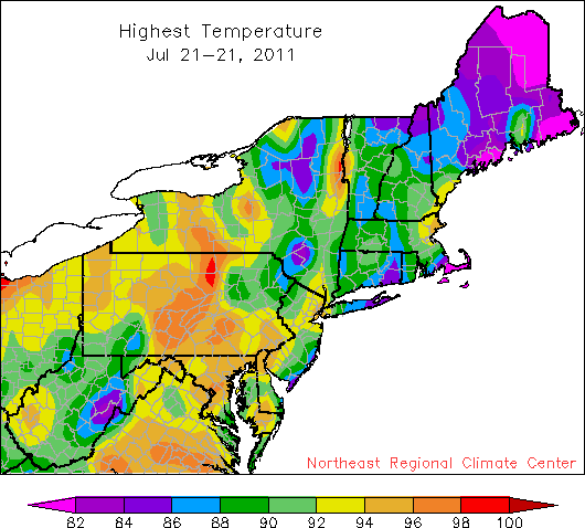 july 21 temp map