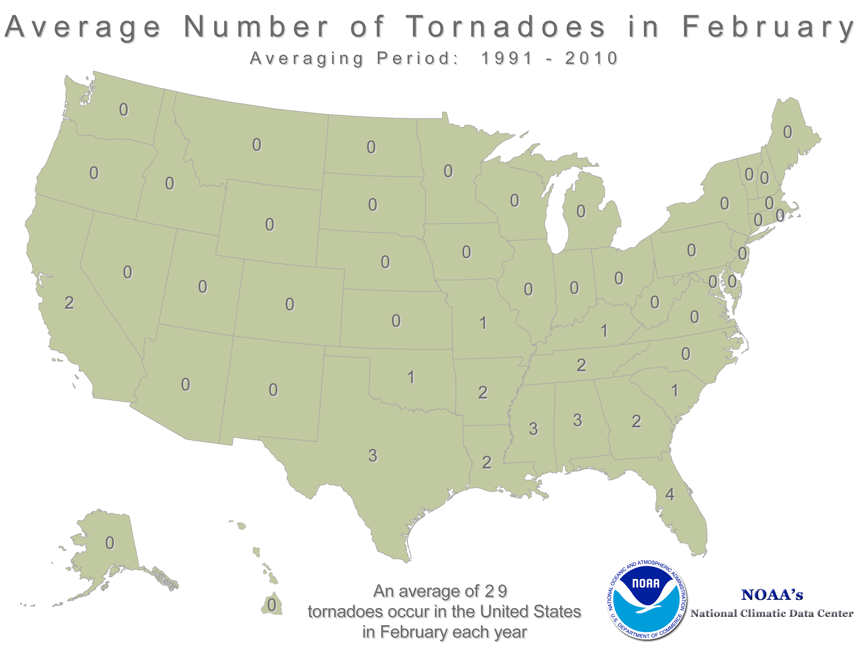 tornado climatology map