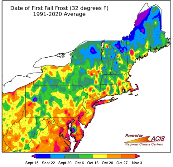 frost map