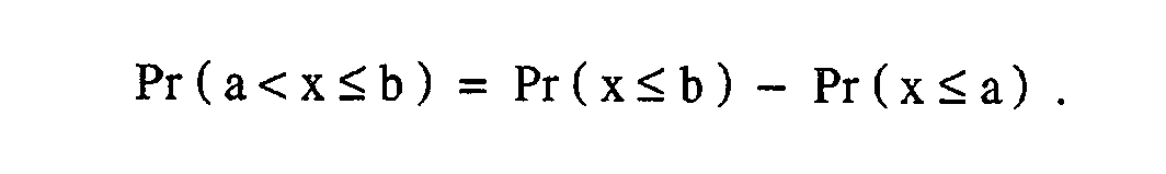 Probability fall within equation