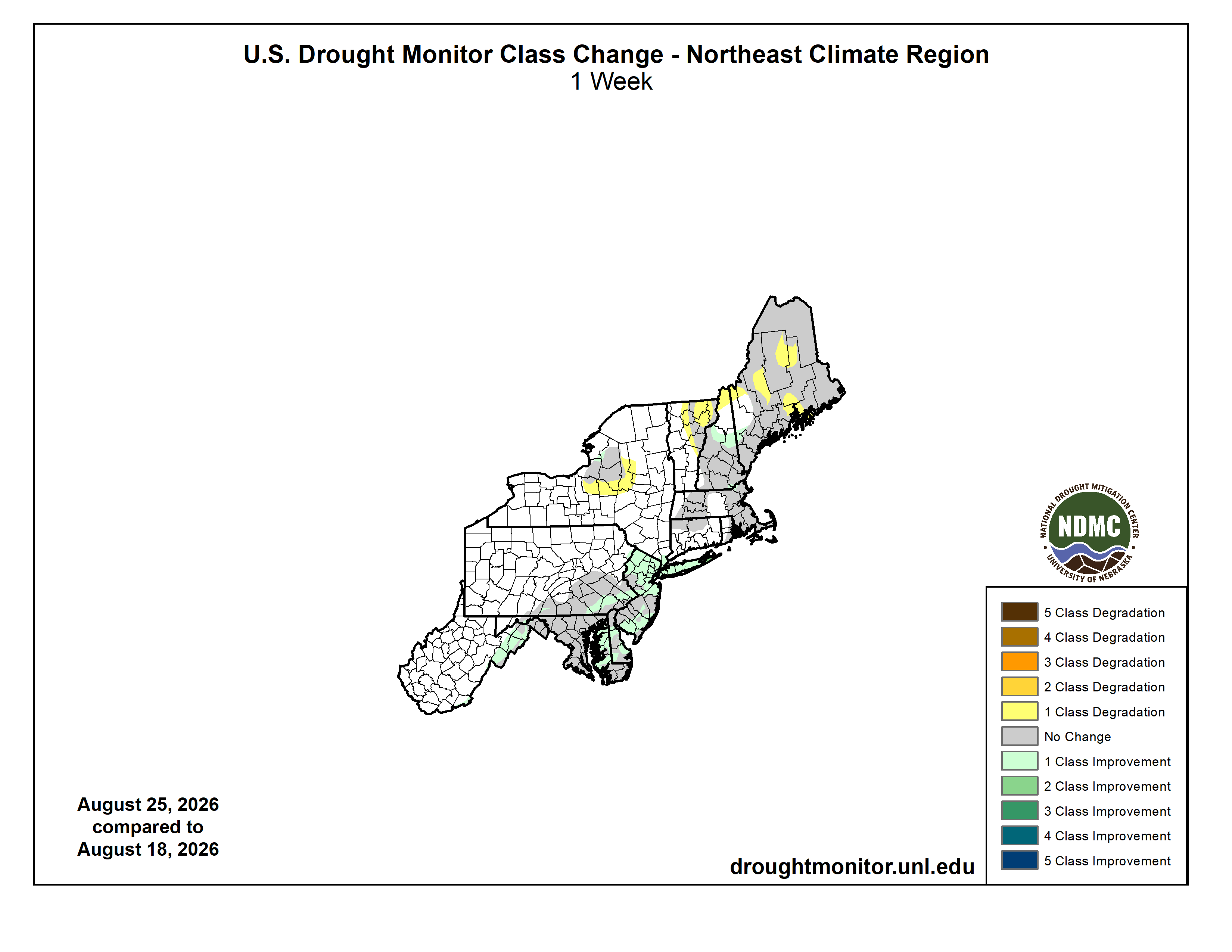 USDM change map