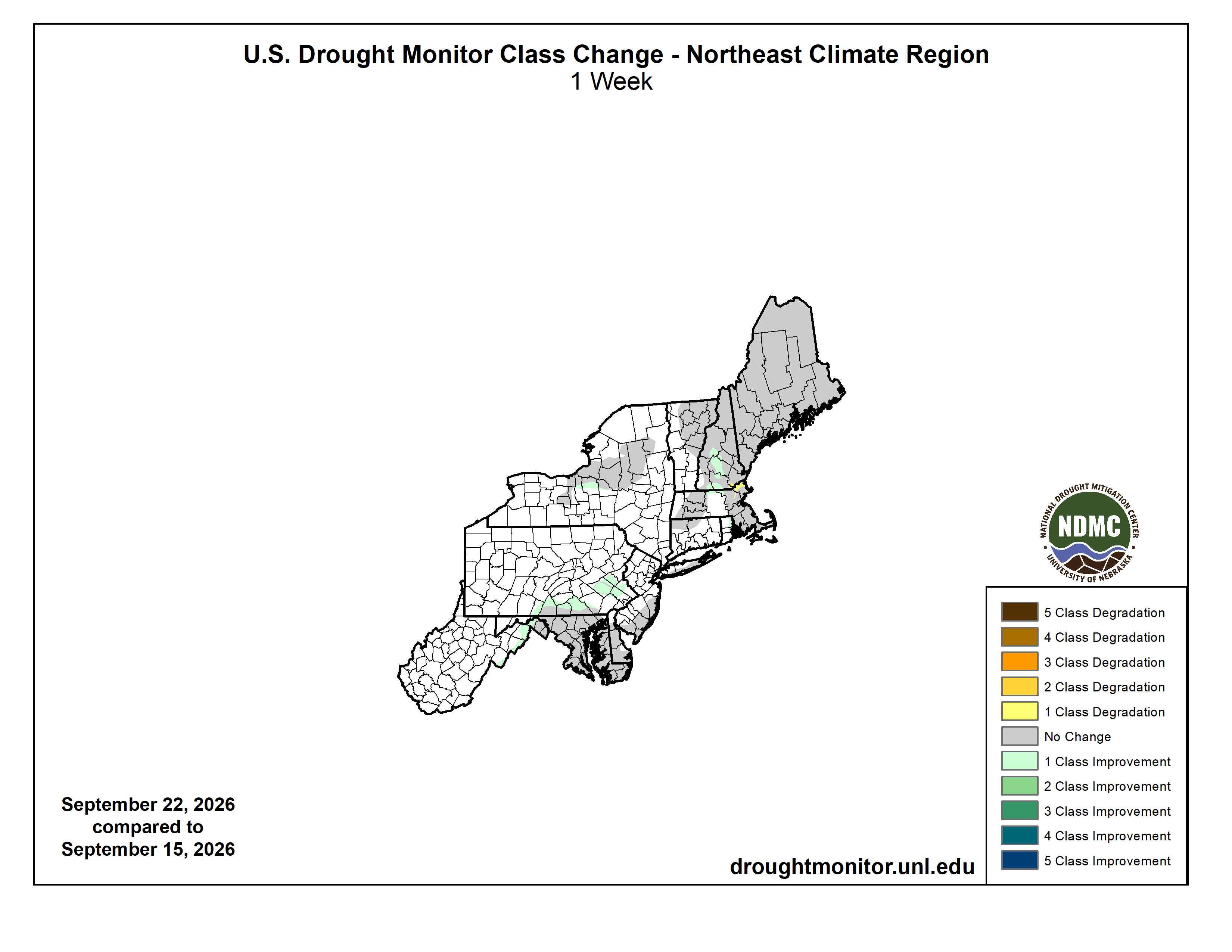 USDM change map
