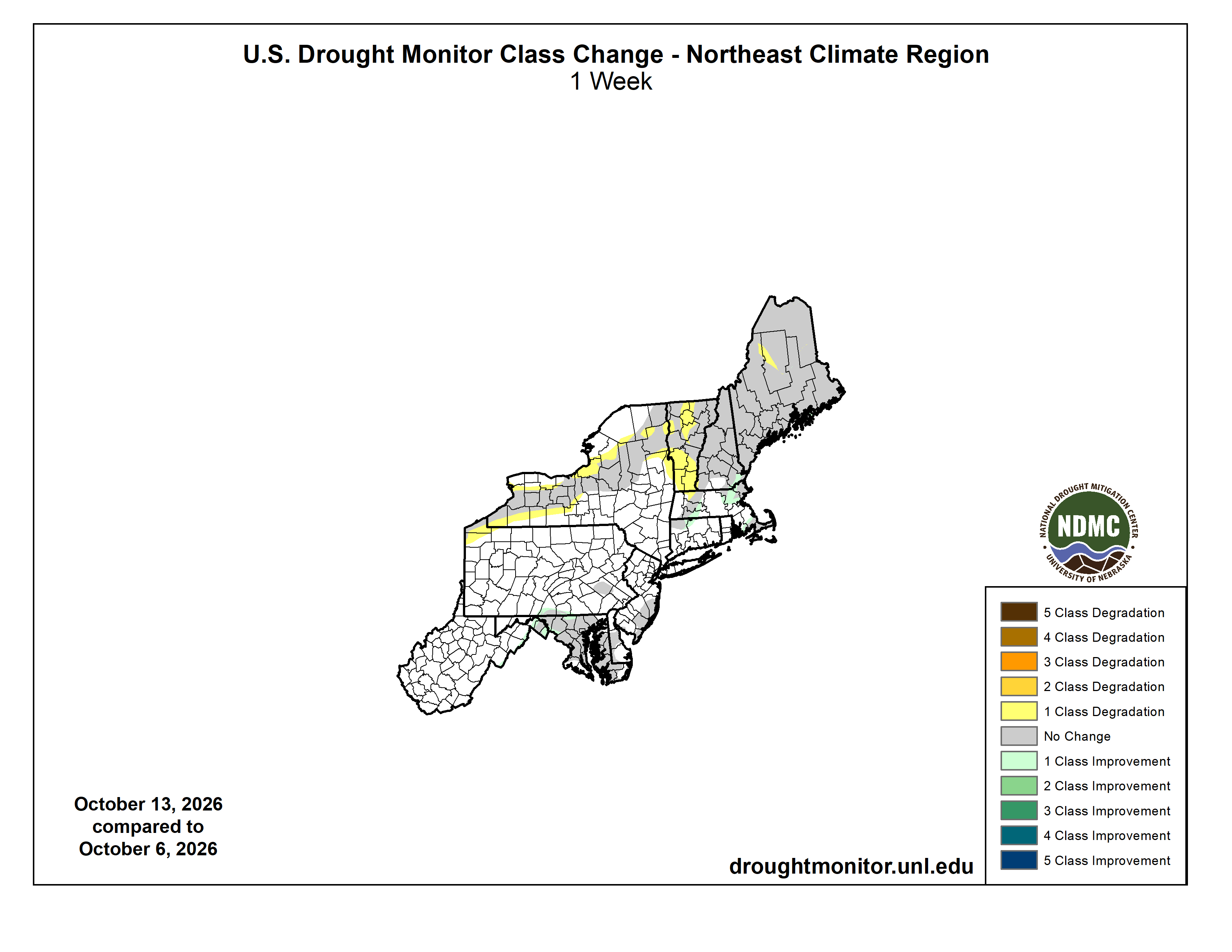 USDM change map