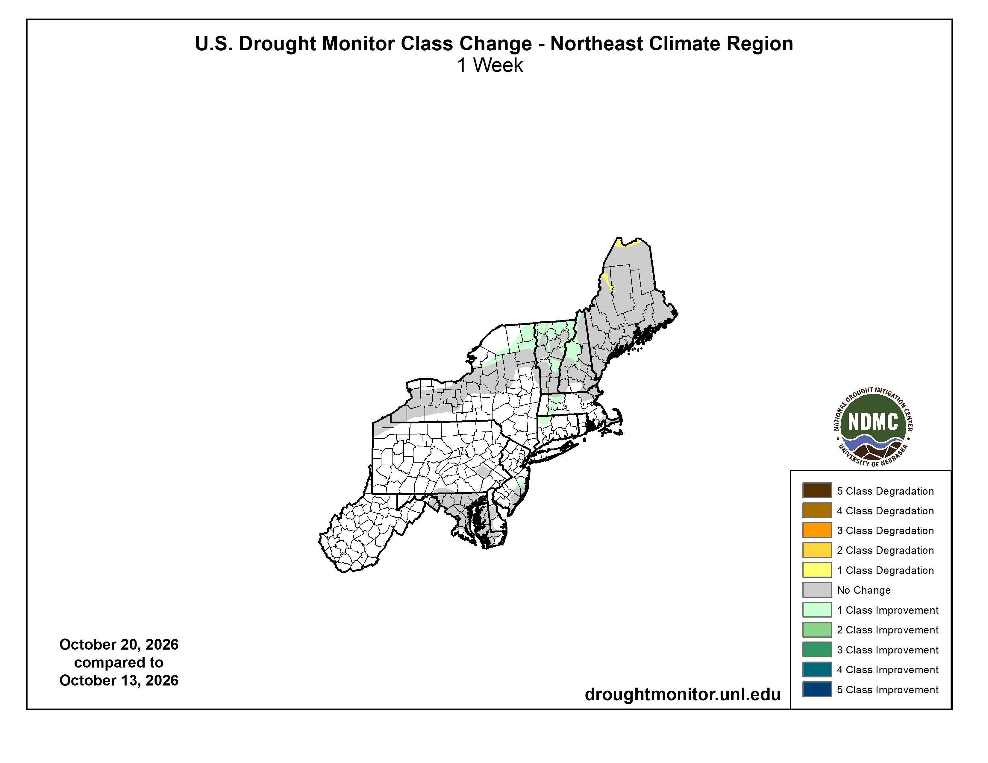 USDM change map
