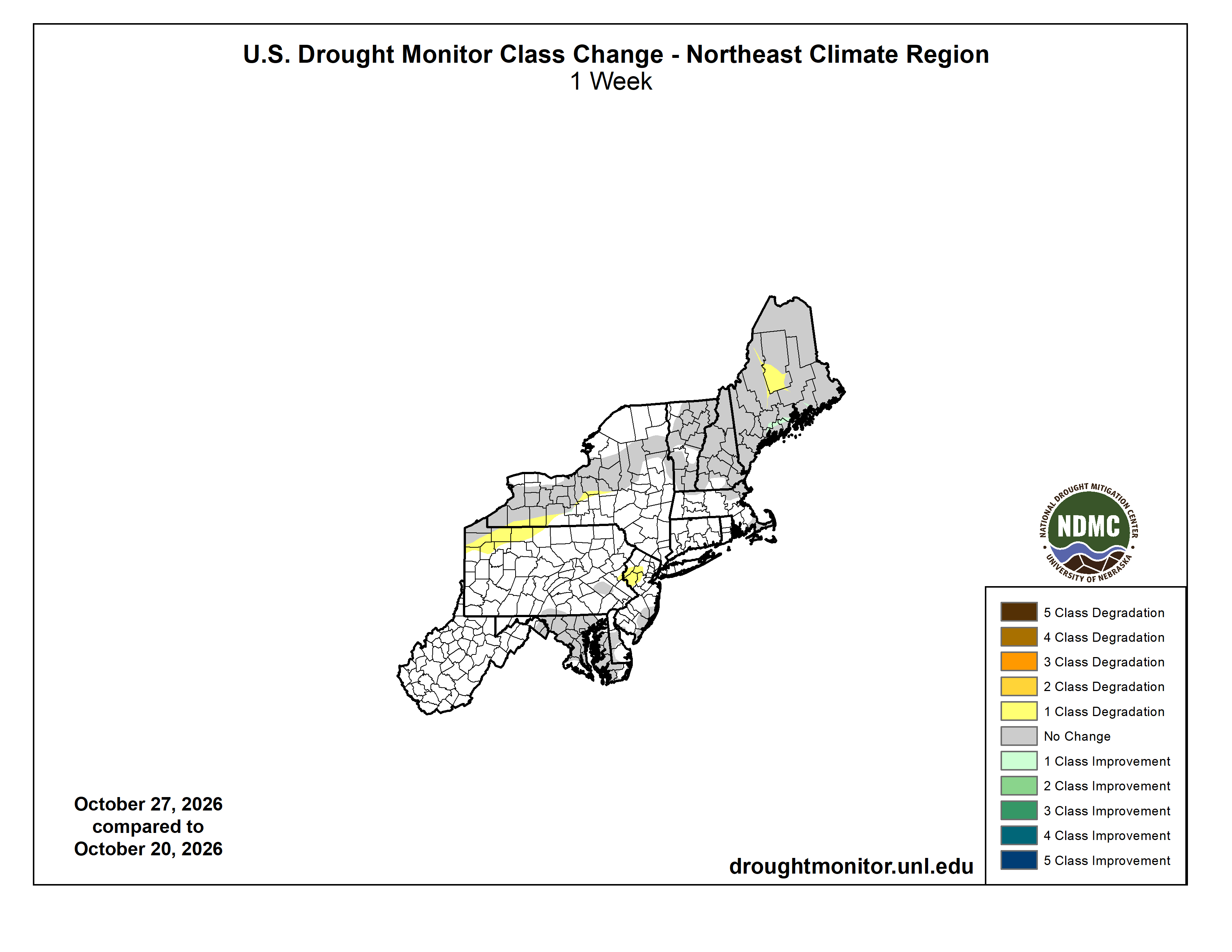 USDM change map