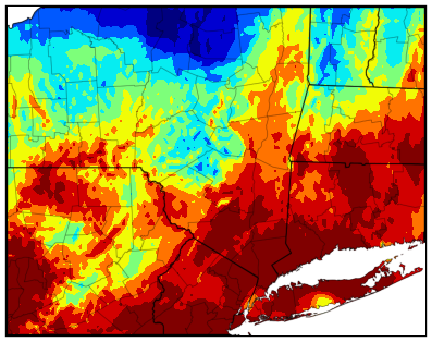 Eastern NY gdd difference map