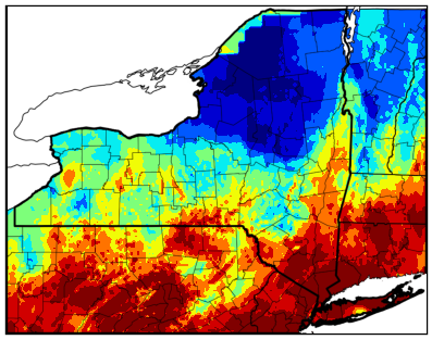 NY gdd difference map