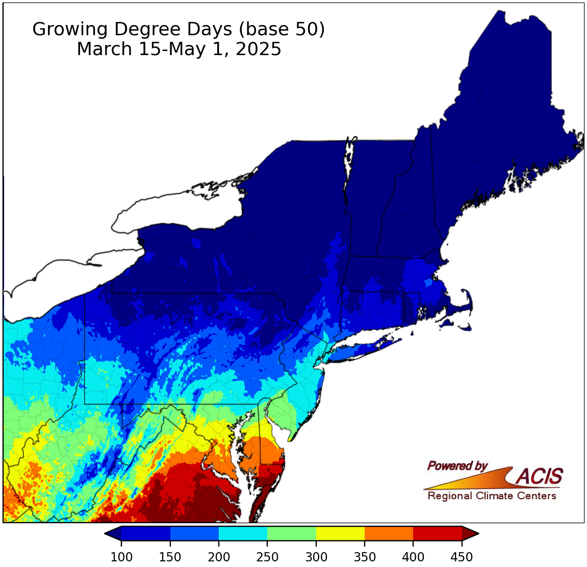 gdd since march 15