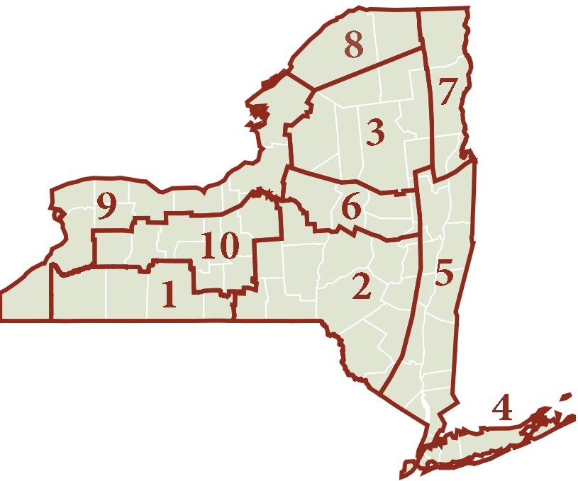 map showing climate divisions