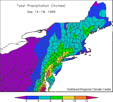 floyd precip map