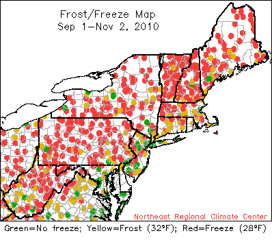 frost map