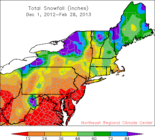 winter snow map