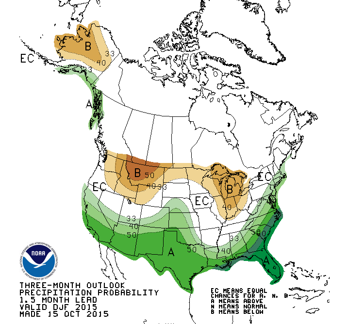 winter precip outlook map