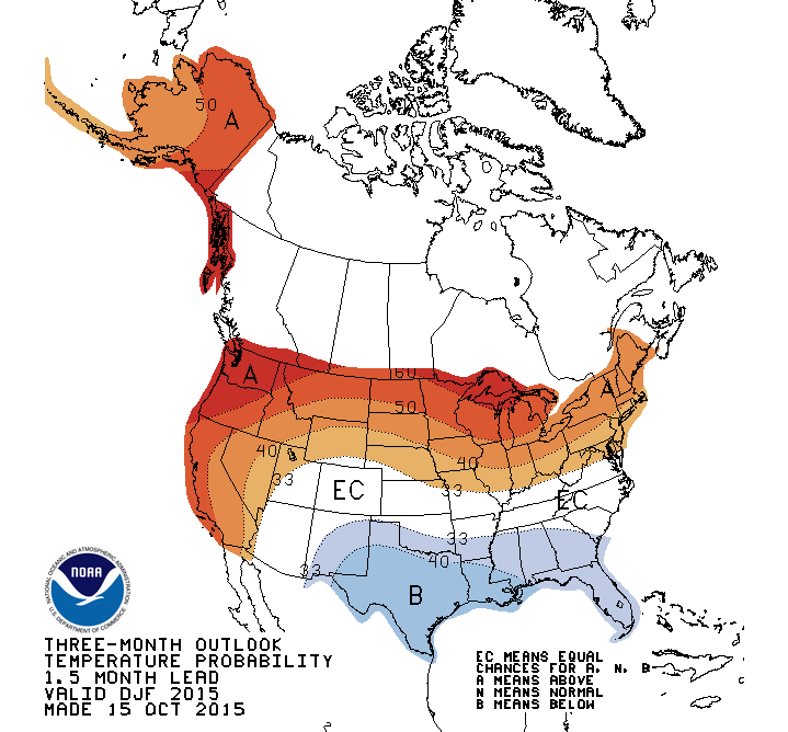 winter temp outlook map