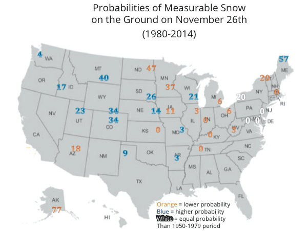 snow depth probability map
