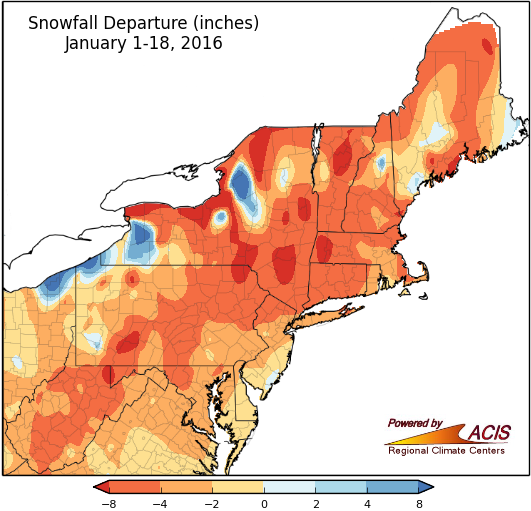 Jan snow map