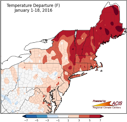 Jan temp map