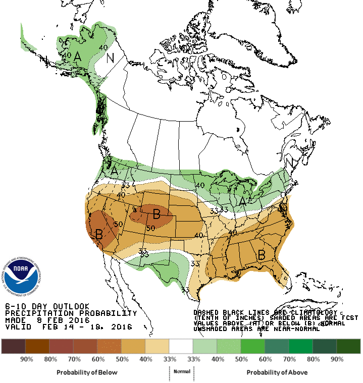 cpc precip outlook map