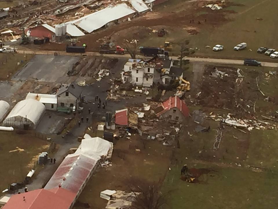 tornado damage