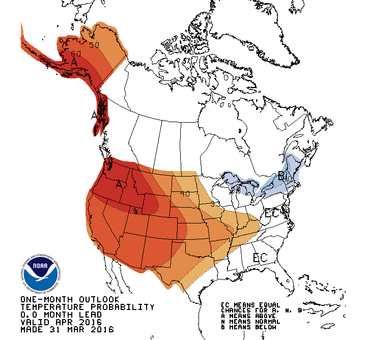 apr temp outlook map