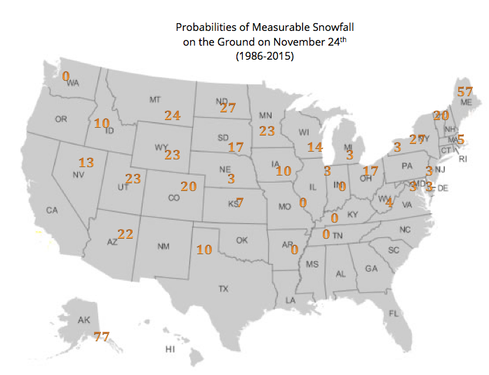 Nov 24 snow prob map