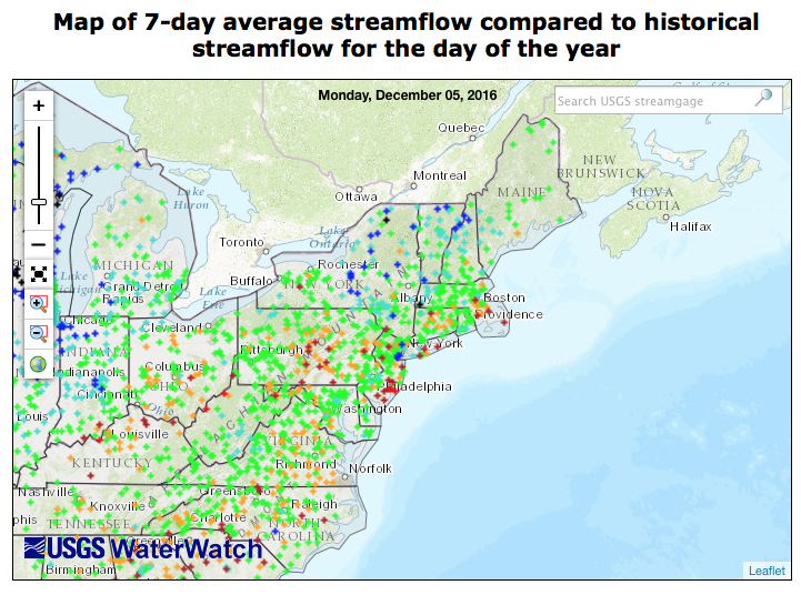 streamflow map