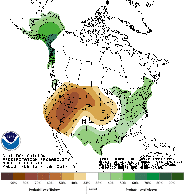 cpc precip outlook map