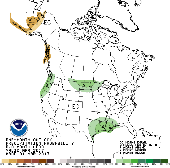 apr precip outlook map