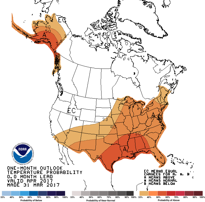 apr temp outlook map