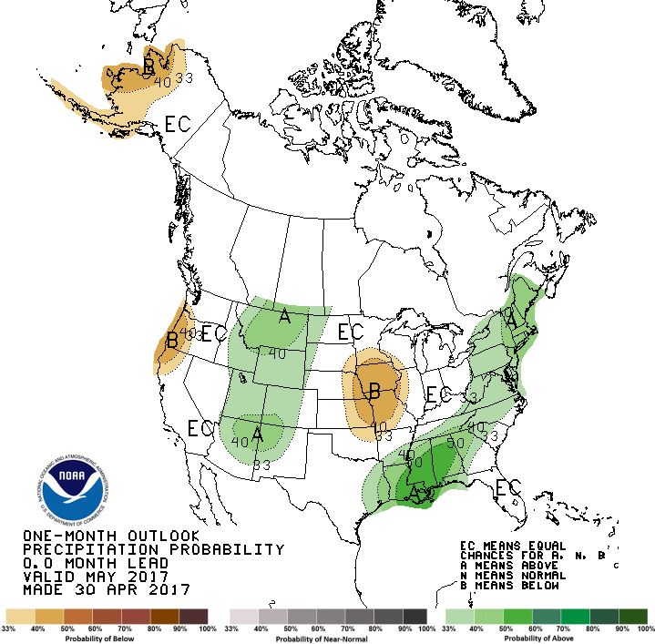 May precip outlook map