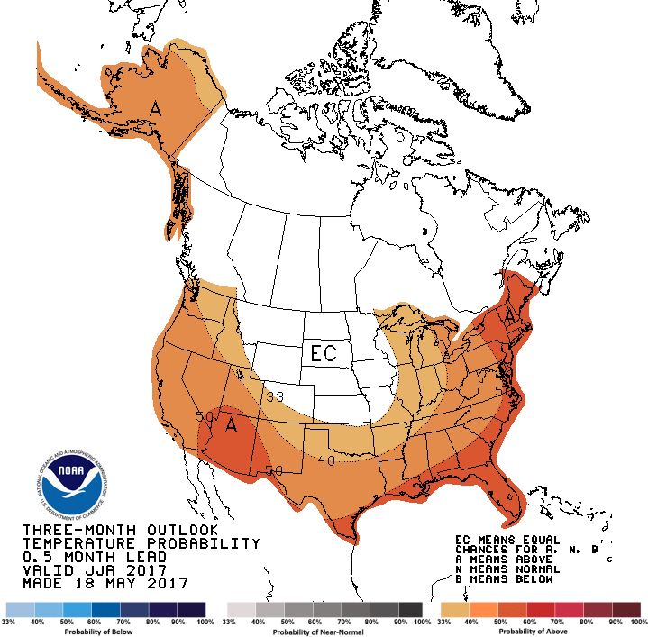 summer temp outlook map