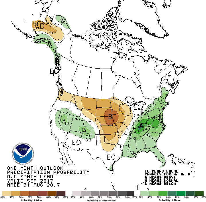 sep precip outlook map