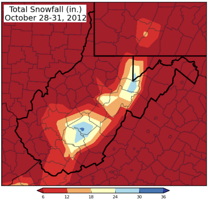 snow map