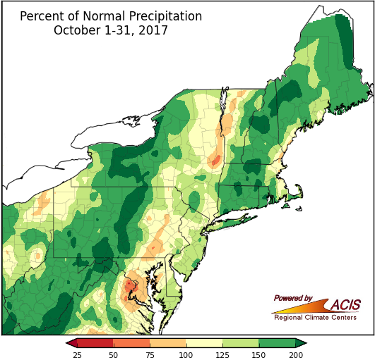 oct precip map