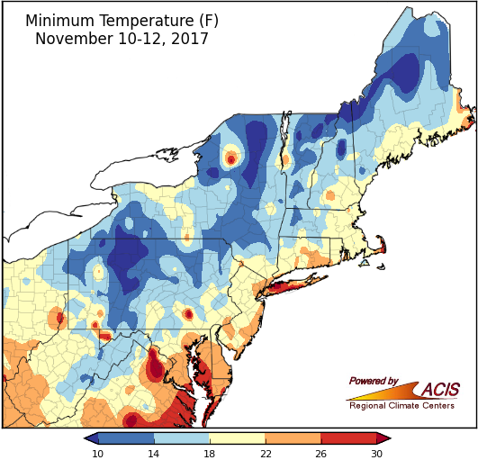 min temp map