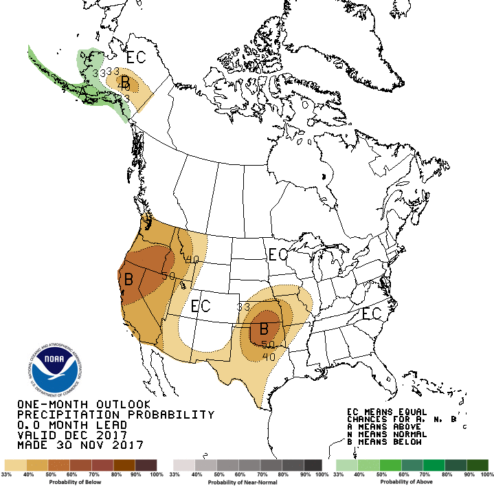 dec precip outlook map