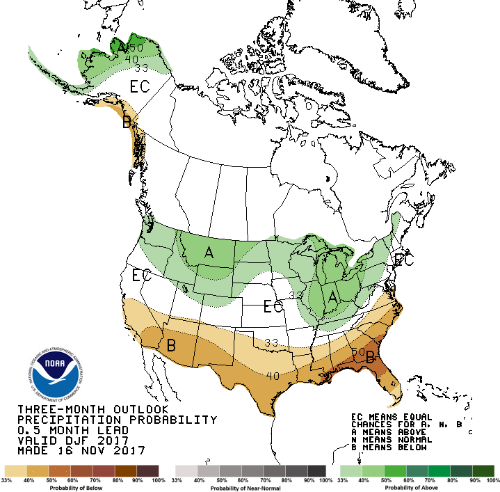 winter precip outlook map