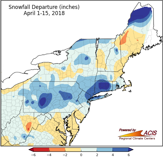 April snow map