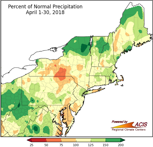 April precip map