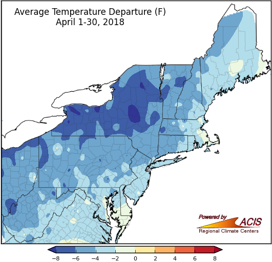 April temp map