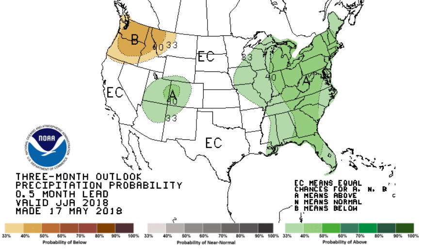 CPC precip outlook map