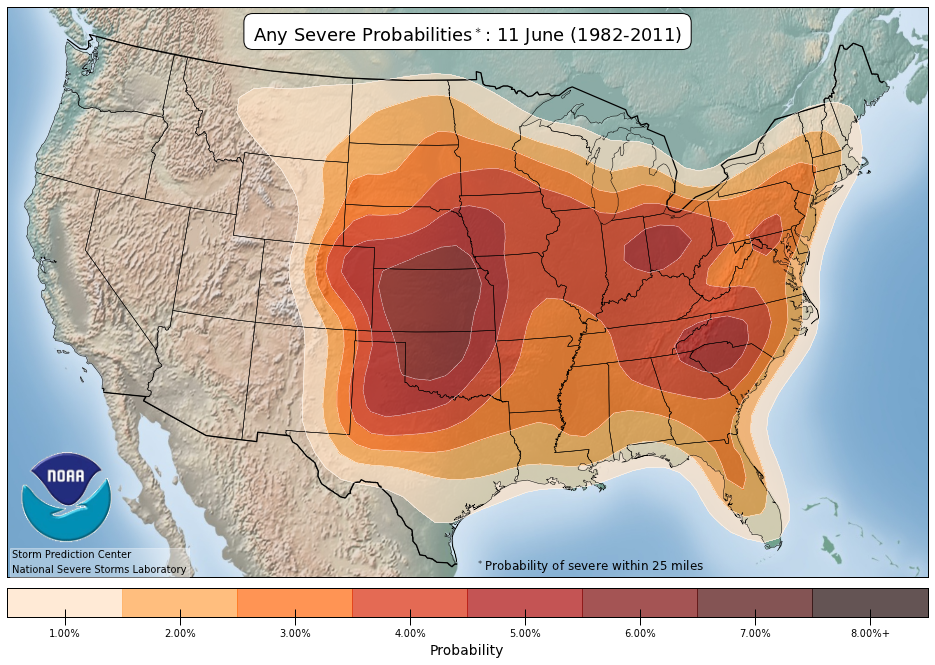 severe weather probabilities